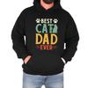 Cat Dad Mens Hoodie Funny Quote Novelty Cute Cartoon Animal Lover Gift For Him