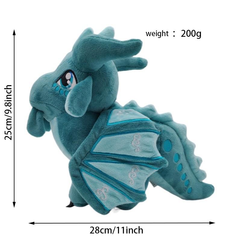 Peluche de Dragón de 25 cm Animal de Peluche Suave Alta Calidad Regalo de Cumpleaños Festivo para Niños