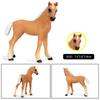 Oenux Grassland Wild Steed Farm Animal Small Horse Model Action Figures PVC Home Decoration Figurines Collection Toy Kid Gift