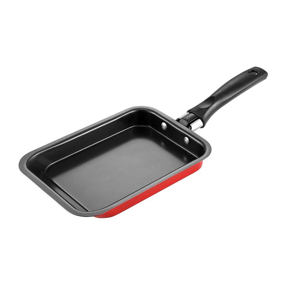 

Japanese Omelette Pan with Spatula Non-Stick Omelet Pan Tamagoyaki Egg Pan