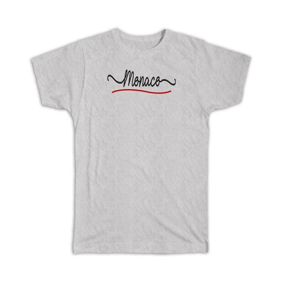 

Gift T-Shirt : Monaco Flag Colors Monegasque Travel Expat Country Minimalist 3XL