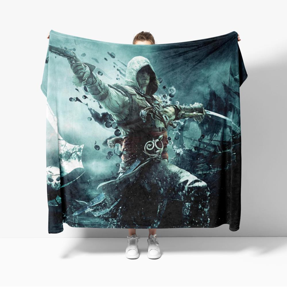Assassins Blankets Soft Warm Flannel Creeds Throw Blanket Bedding for Bed Living Room Home Sofa