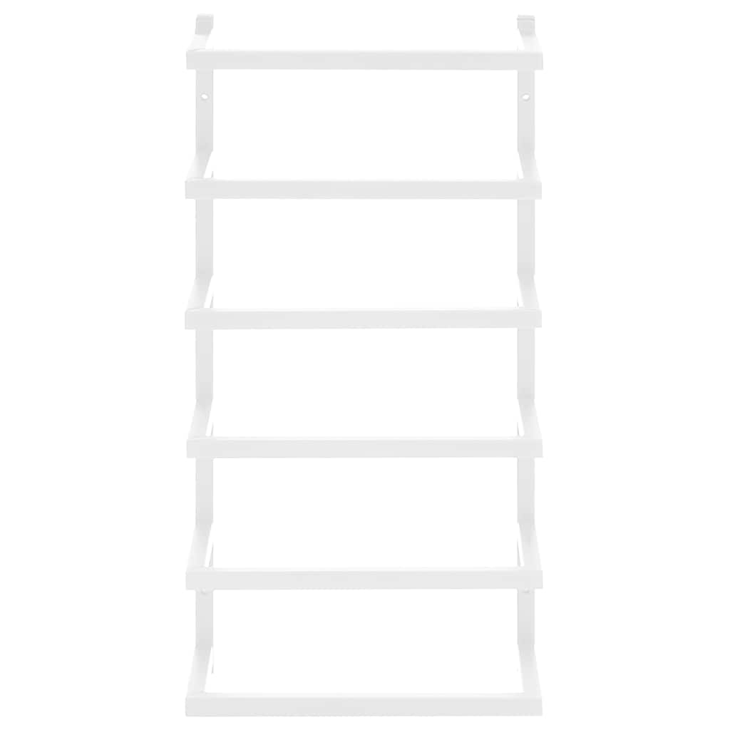 Vidaxl Towel Rack, White, 24X12X48 Cm, Steel