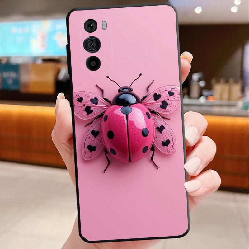 Pink Aesthtic Phone Case For Motorola Edge 50 40 Pro 60 50 40 30 Ultra Neo Fusion Moto G Play G Stylus G Power G