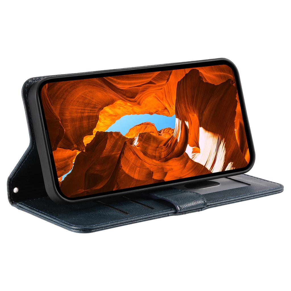 For Motorola Moto G56 5G Case 6 Card Slots PU Leather Anti-Fall Phone Cover with Wrist Strap