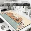 HYBXAXC Large Rubber Nonslip Mouse Pad Gaming Desk Mat Thick Locking Edge Cute Cat Cartoon Style for Office  Gaming