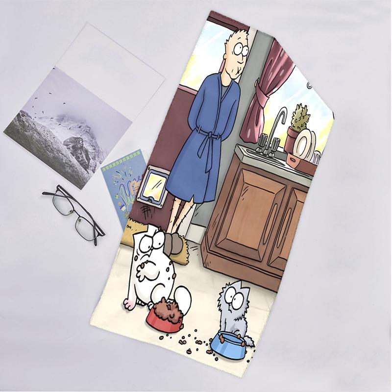 Simon'S Cat Fashion Beach Towel: Ideal for Summer Adventures Soft, absorbent and quick drying suitable for swimming and bathing