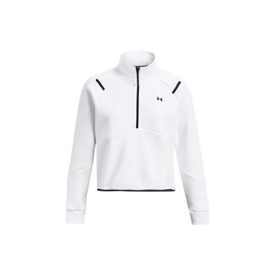 Unstoppable Solid Fleece 1/4 Zip Short Sports Hoodie Women Hoodies White 1379844-100