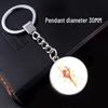 Cross Ballet Dancer Keychain