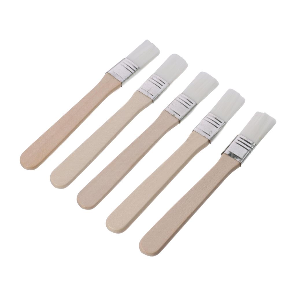1/12Pcs Nylon Paint Brush 0.6 inch Bent Head Door Painting Tool Wall