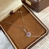 Sunflower Full Diamond Zircon Pendant for Women, Light Luxury, High Grade, Imitation of Moissanite Pendant Necklace, Fashion Jewelry