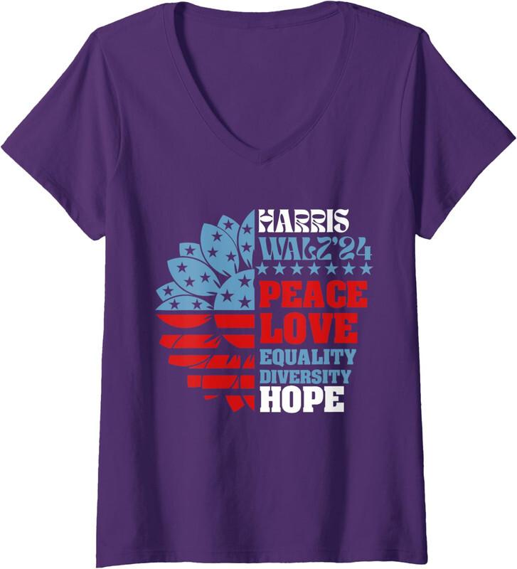 HarrisWaltz 2024 KamalaHarris TimWaltz 2024 Politic Ladies  V-Neck Tshirt Unisex T-Shirt S