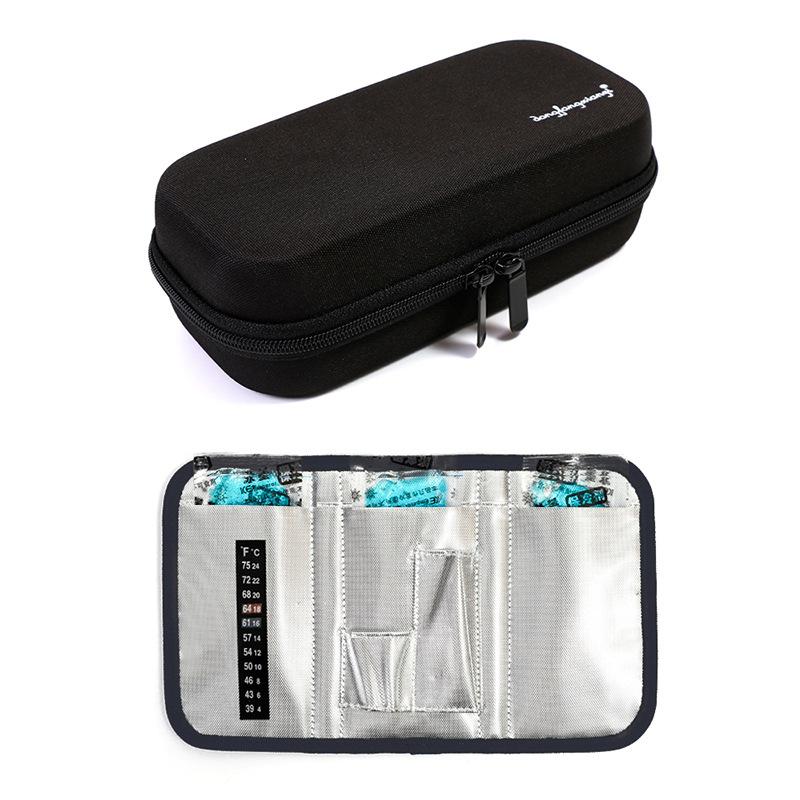 

Insulin Pen Medical Cooler Bag Drugs Diabetic Insulin Case Cooling Storage Protector Pill Box Termica Aluminum Foil Ice Bag чорний