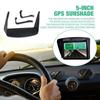 GPS Sun Shade Cover Car Navigation Visor Extender GPS Glare Reducing Visor GPS Sun Shade Cover For 5 Inch Car GPS Navigator