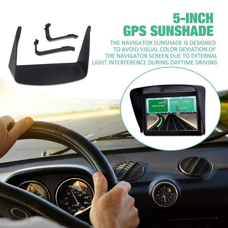 GPS Sun Shade Cover Car Navigation Visor Extender GPS Glare Reducing Visor GPS Sun Shade Cover For 5 Inch Car GPS Navigator