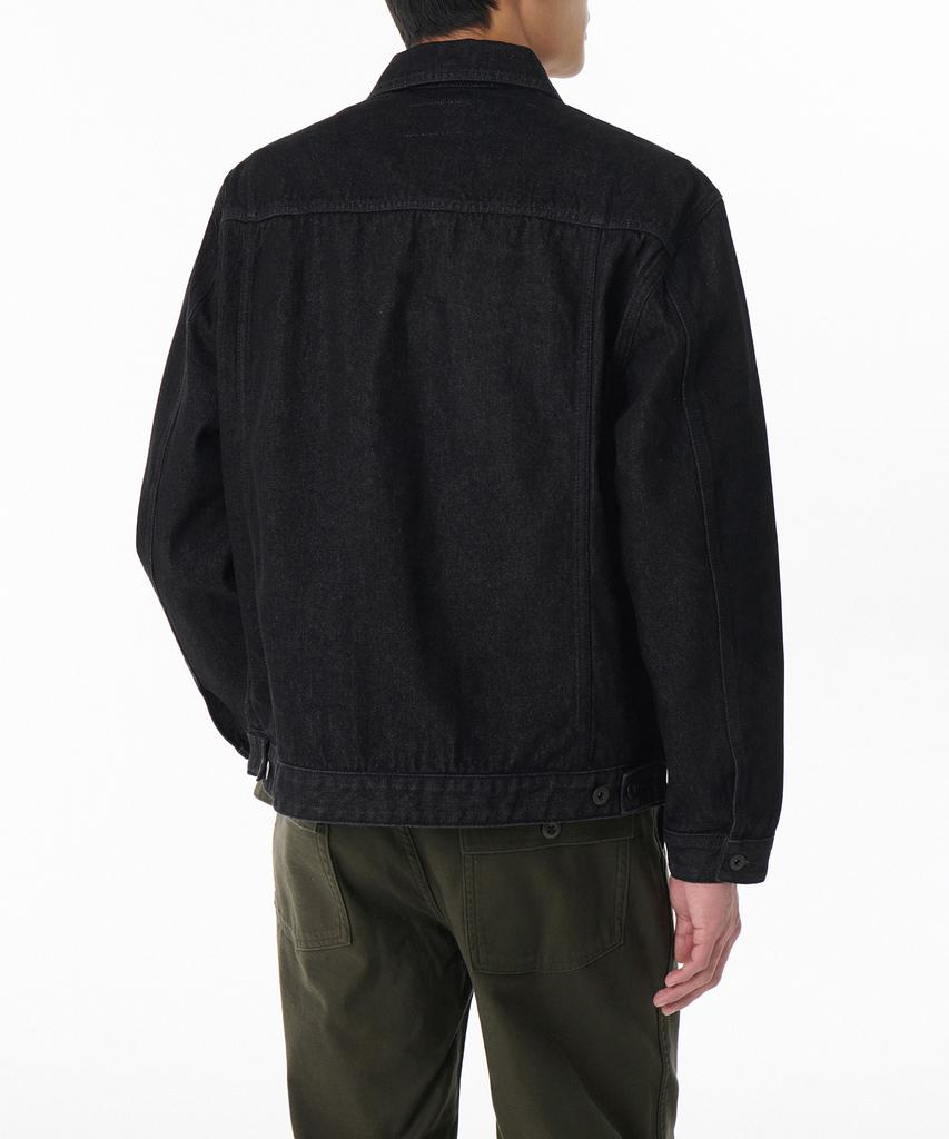 Musinsa Standard Relaxed Denim Trucker Jacket [Raw Black]