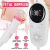 2.5MHz ABS Plastic Baby Heart Rate Monitor Pregnant Women Fetal Heart Rate Meter Household Baby Fetal Doppler Heartbeat Detector White