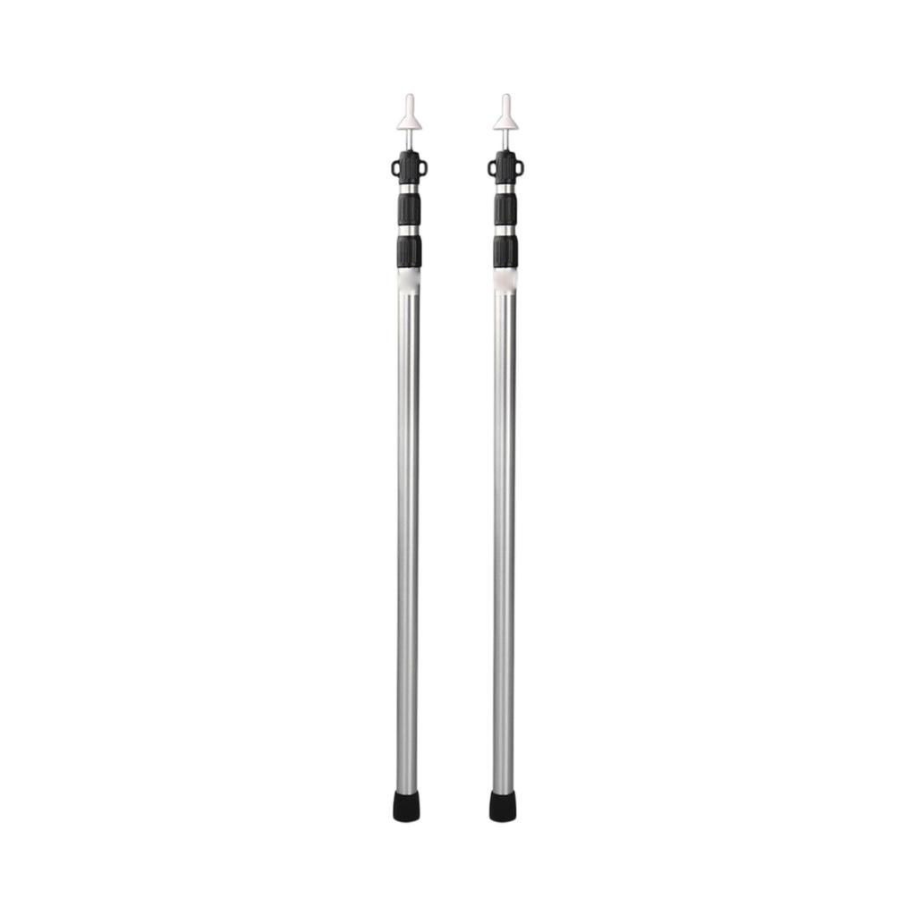 Adjustable 2 3 Meter Outdoor Telescopic Awning Poles Set 3-Section Extendable Support Rods for Camping and Patio Shelters