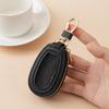 Multifunctional Leather Key Case Transparent Mesh Mini Storage Bag  Travel Essential