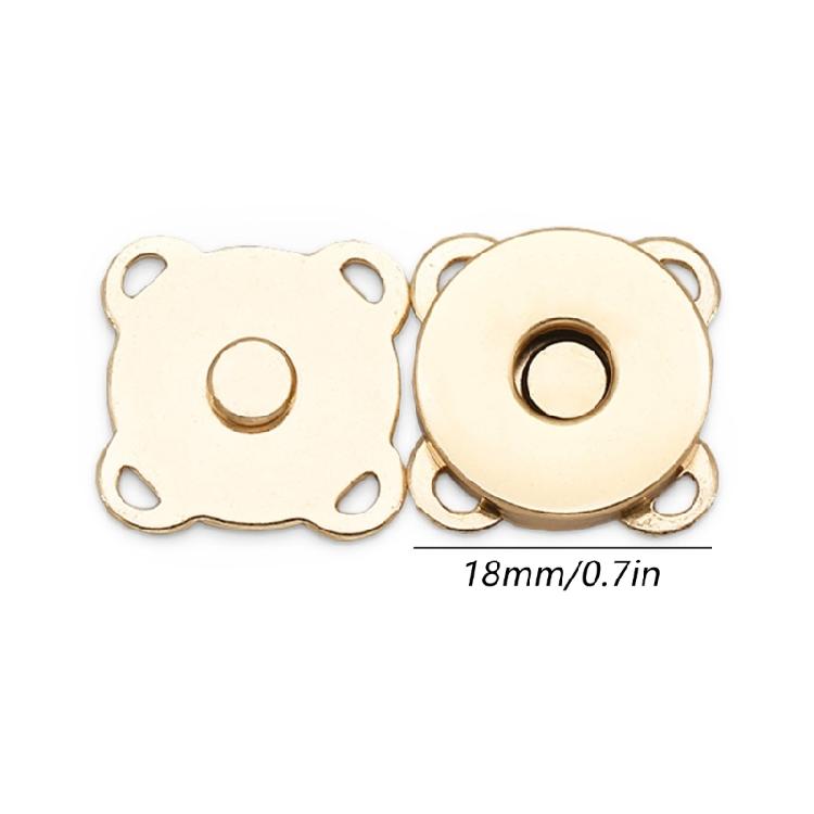 Multipurpose Magnetic Closures Button for Craft Outdoor Gears Sturdy Alloy Construction Portable Designs