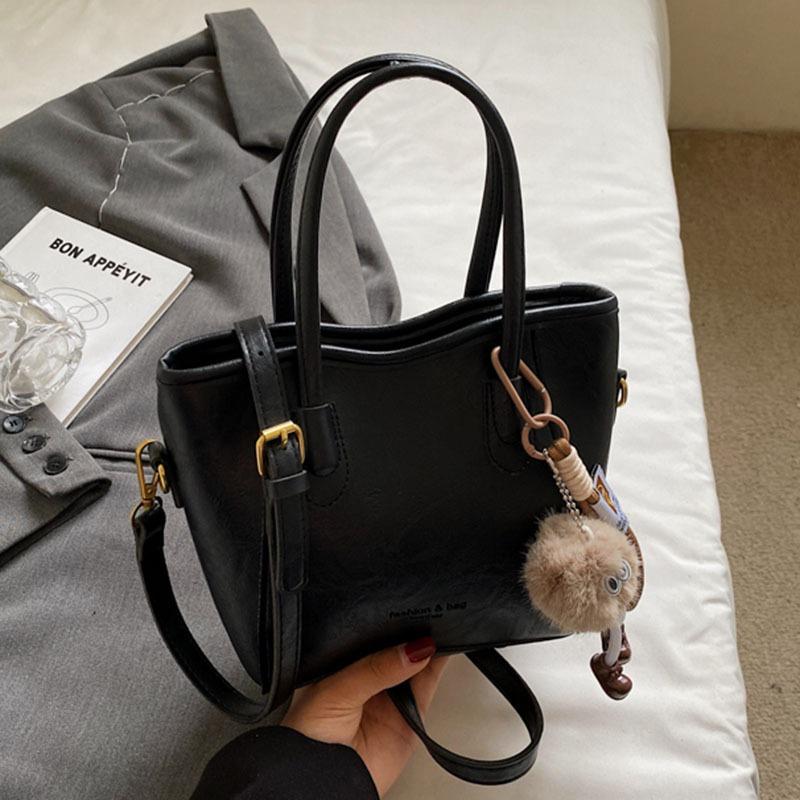 Retro small bag women's autumn and winter versatile new shoulder messenger bag popular casual bucket bag