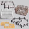 10Pcs Farmhouse Decoration Miniature Scene Fences Set for Doll House Furniture DIY Role for Play Accs Kids Interaction F