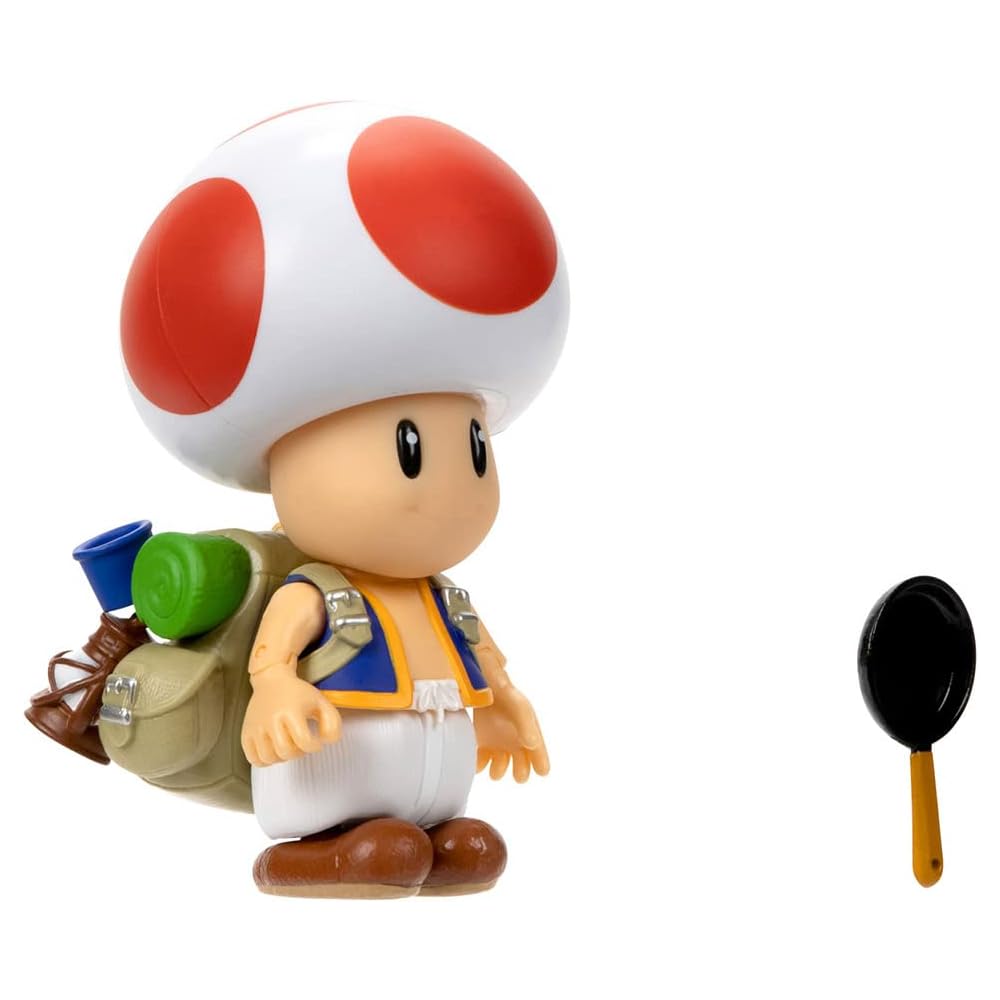 San-ei Trading Super Mario Brothers Movie Toad Action Figure 6x8x10.5cm Collectible Toy TSM-04