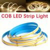 COB LED Strip Light DC12V 24V 16.4ft High Density Flexible Tape Ribbon 3000 4000K 6000K RA90 Led Lights Lighting 528 LEDs/m