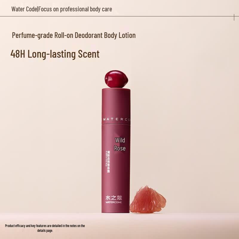 WaterKou 48h Wild Rose Roll-on Antiperspirant Deodorant