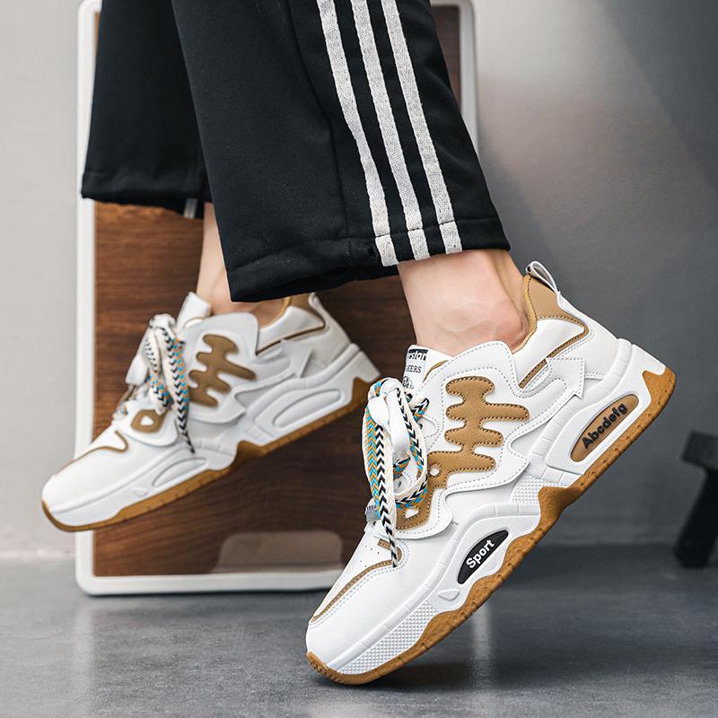 Autumn heightening sports and leisure little white board shoes thick-soled inner heightening dad shoes