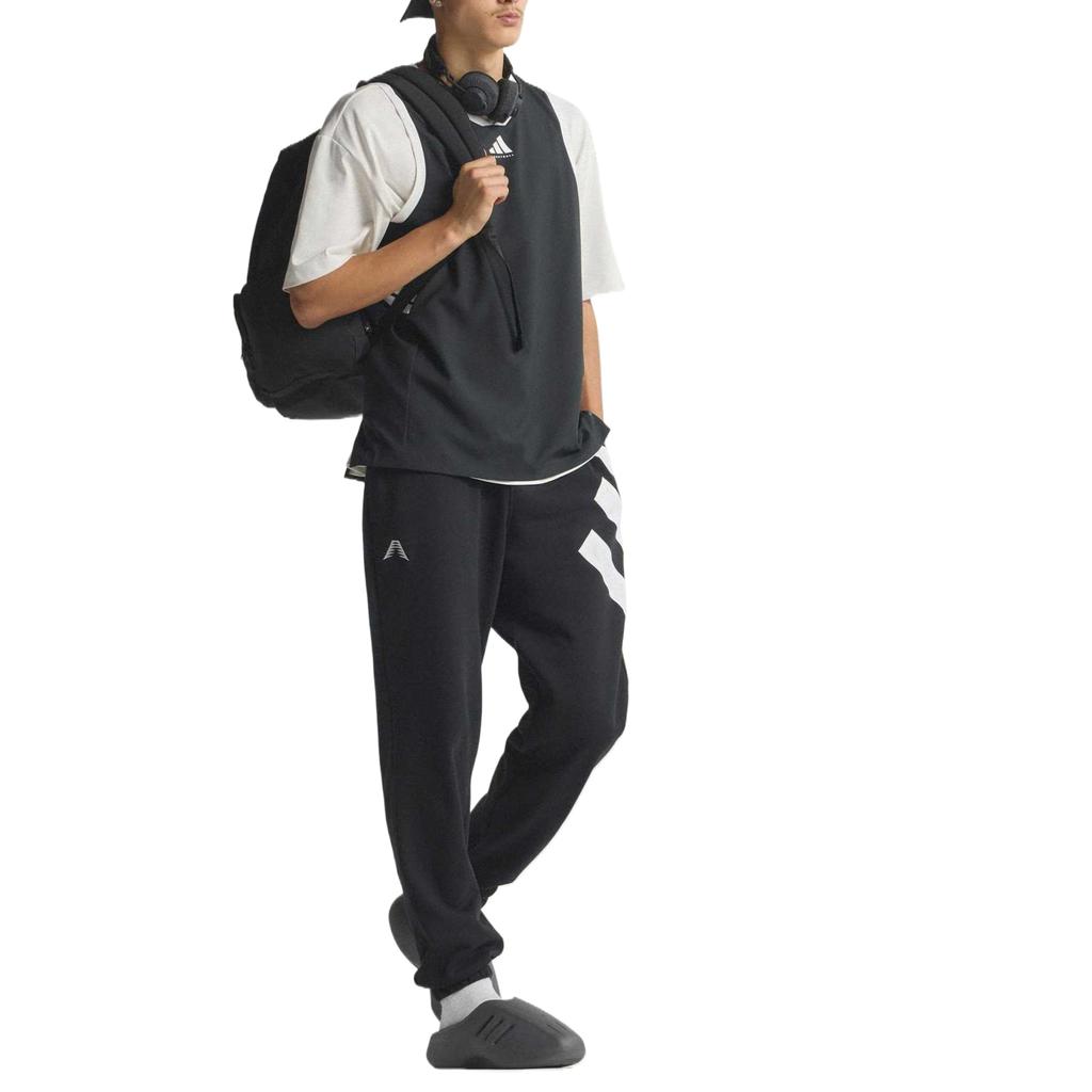 Adidas Anthony Edwards Lace-Up Simple Solid Color Cuffed Basketball Pants Men Pants JW4295