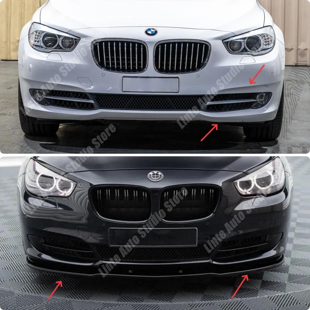 ABS Front Bumper Lip Spoiler Splitter For BMW 5 Gran Turismo F07 GT 2009-2017 520i 520d 530i 530d 535i 535d 550i Bodykits Tuning