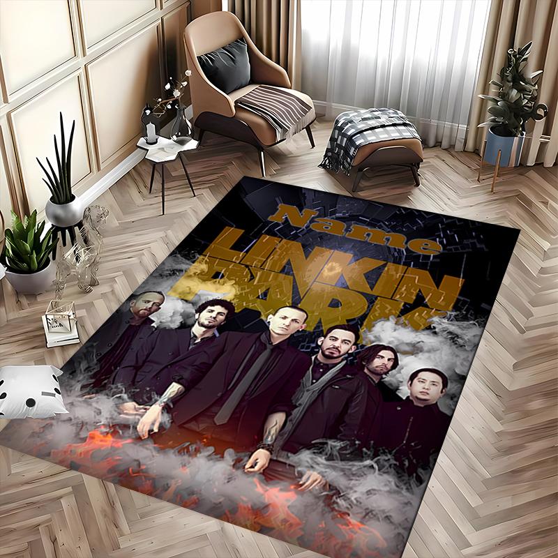 Custom Personalization Linkin Park Area Rug - Perfect For Kitchen, Bathroom,Laundry Room Decor Large Size Available,Gift All Seasons