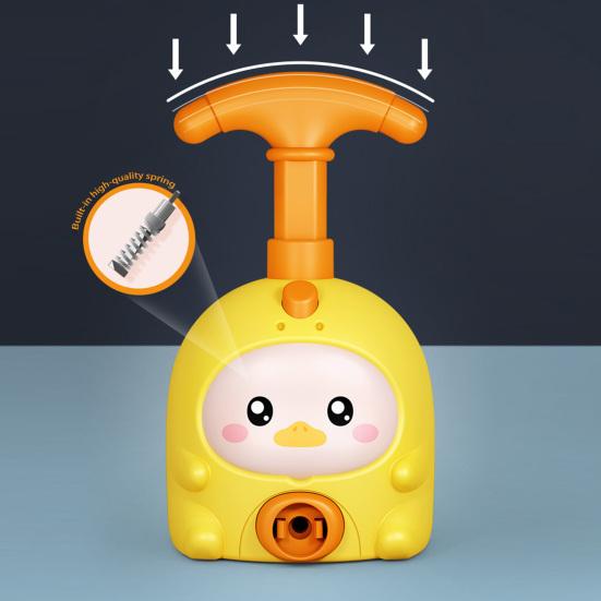 Tier-Luftbetriebenes Ballonauto-Spielzeug mit Pumpe Cartoon-Schwein Ente Robbe Ballonauto-Werfer Pädagogisch Kleinkinder Jungen Mädchen Fahrzeugspielzeug