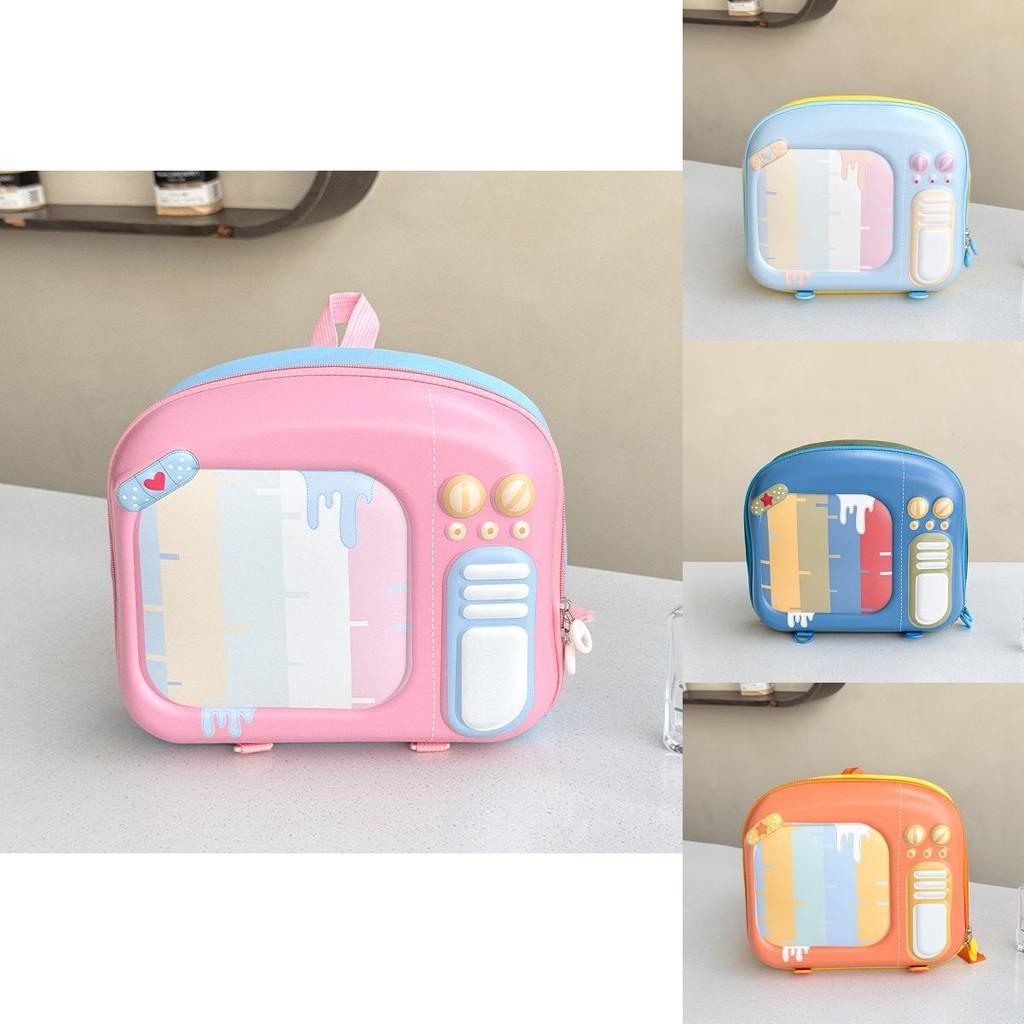 Cute Cartoon Tv Exterior Design Children Hard Shell Backpack For Kindergarten