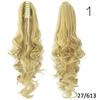15 Colors Long Curly Claw Clip Drawstring Ponytail Hair Extensions Blond Hairpiece Wigs