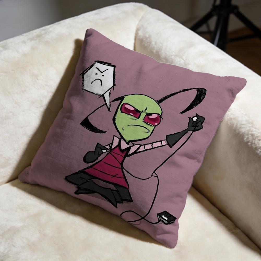 Fashion IInvader Zimful Cushion Cover Soft Decorative Pillow Case Suitable for Bedroom Sofa Car Travel Use
