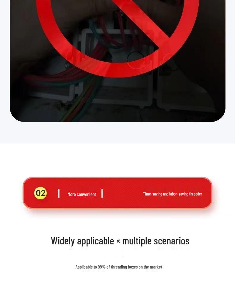 Single-Person Wire Threading Tool for Electricians