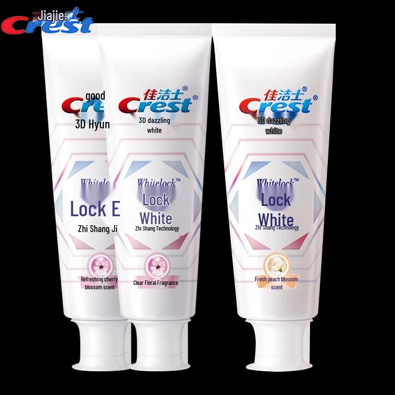 Crest Lock White Supreme Whitening Toothpaste 3-Tube Pack