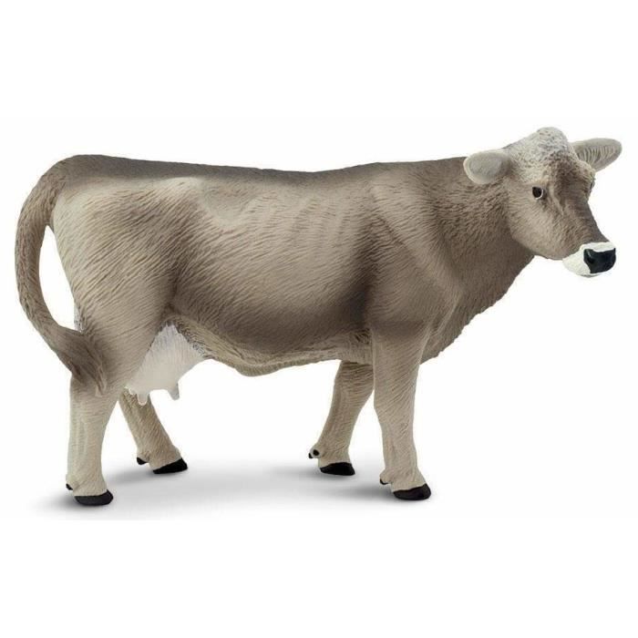 Figurine - SAFARI - Safari Vache Suisse - Gris - Pour Enfant - Intérieur