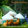 LED Sensor Mushroom Night Light - Yellow, Seven-Color Bedside Lamp