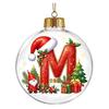 Indoor Outdoor Xmas Hanging Ornaments 26?Letter Acrylic Christmas Ball Ornament, 3D Crystal Style Alphabet Gift Ideas for Family Pendant, Tree Home