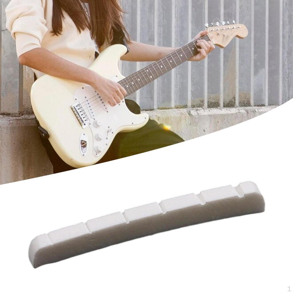 Electric Guitar Bone Nut Artificial Easy to Install Maintenance Precision Luthier Tool