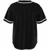 Schwarz Weiß Baseballtrikot Klassisch Herren Kurzarm Modekleidung Streetwear Unisex Sommer Knopfleiste Locker Lässiges Hemd