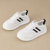 Leather platform white shoes children's shoes versatile mesh breathable sports shoes summer new casual shoes board shoes