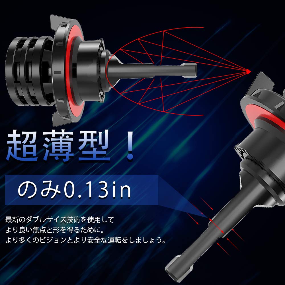 KaTur H13 9008 High/Low Beam Led Headlight Bulb Mini Design Upgraded CREE Chips Super