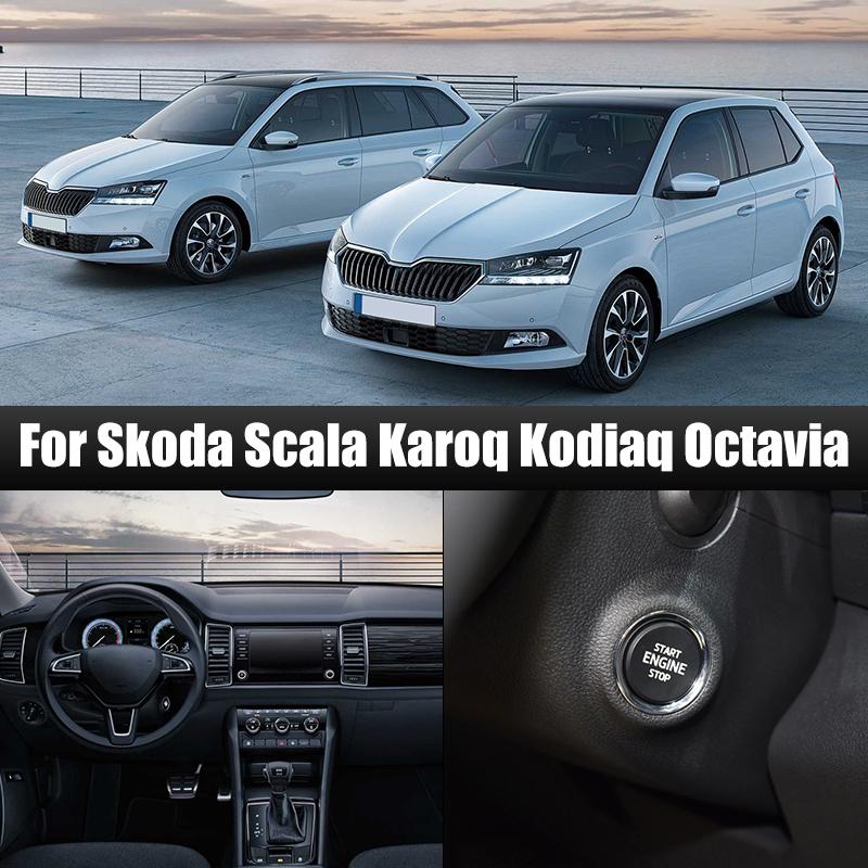 3V0905217A 3V0905217 Start Stop Power Button For Skoda Karoq 2018- Superb 2015- Octavia - Scala - Black