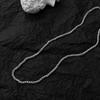 Collana a Catena di Grano per Uomo Tono Oro Argento Nero Catene di Grano 3mm Collana in Acciaio al Titanio per Uomo Ragazzo Regali di Compleanno
