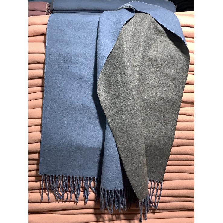 200*70cm Kunstig Kasjmirskjerf for Kvinner Ullskjerf Dobbeltsidig Stil Dusker Vinter Tykt Oversized Skjerf Sjal