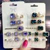 Neues Set Damen Haarspangen Schmuck Mode Kristall Haaraccessoires für Mädchen Luxus Perle Geometrische Haarspangen Nadeln Weihnachtsgeschenk
